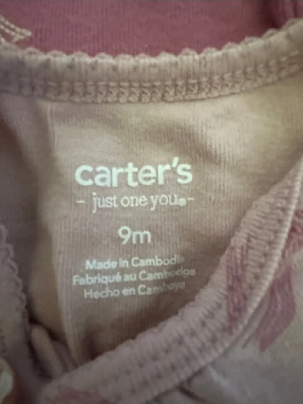 Carter's 9M Long-Sleeve One-Piece Set